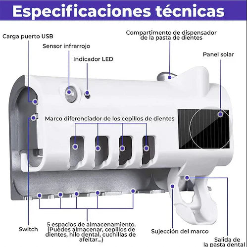 ESTERILIZADOR DE CEPILLOS DENTALES PR(UV) !!50% OFF!!