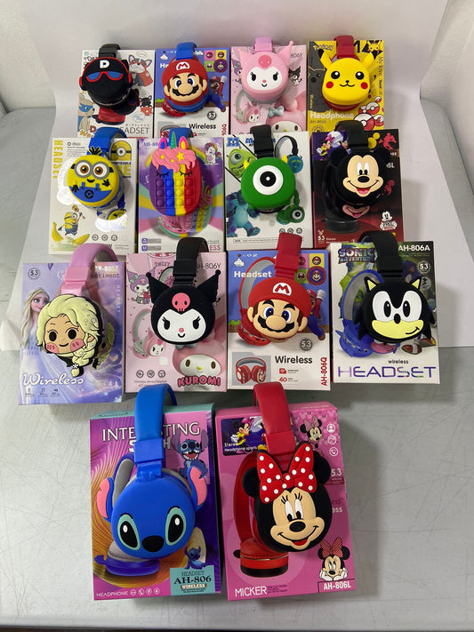 DIADEMA DE PERSONAJES PARA NIÑOS BLUETOOTH